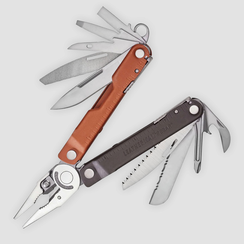 Мультитул Rebar, 17 инструментов, цвет коричневый/оранжевый, LEATHERMAN, США
