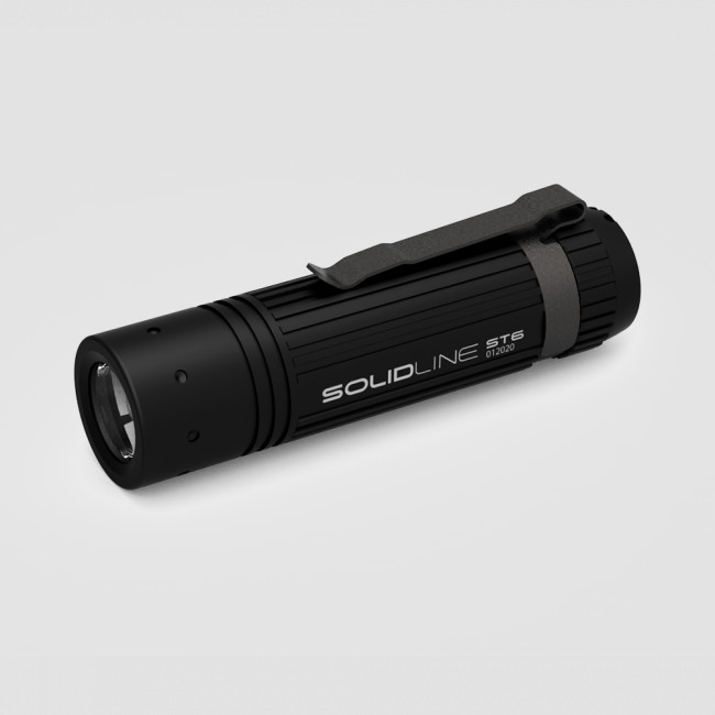 Фонарь светодиодный карманный Solidline ST6, цвет черный, LED LENSER, Германия