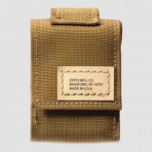 Чехол для зажигалки с фиксатором на ремень, песочный, ZIPPO, США, Аксессуары к зажигалкам ZIPPO