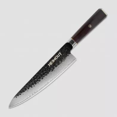 Нож кухонный поварской Шеф, 20 см, Black Damascus, HEIMCUT, Россия, 