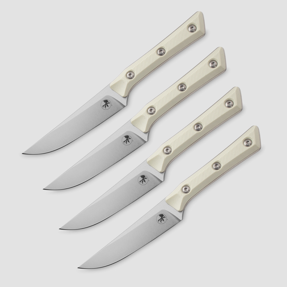 Набор столовых ножей для стейка, 4 штуки, MICROTECH, США