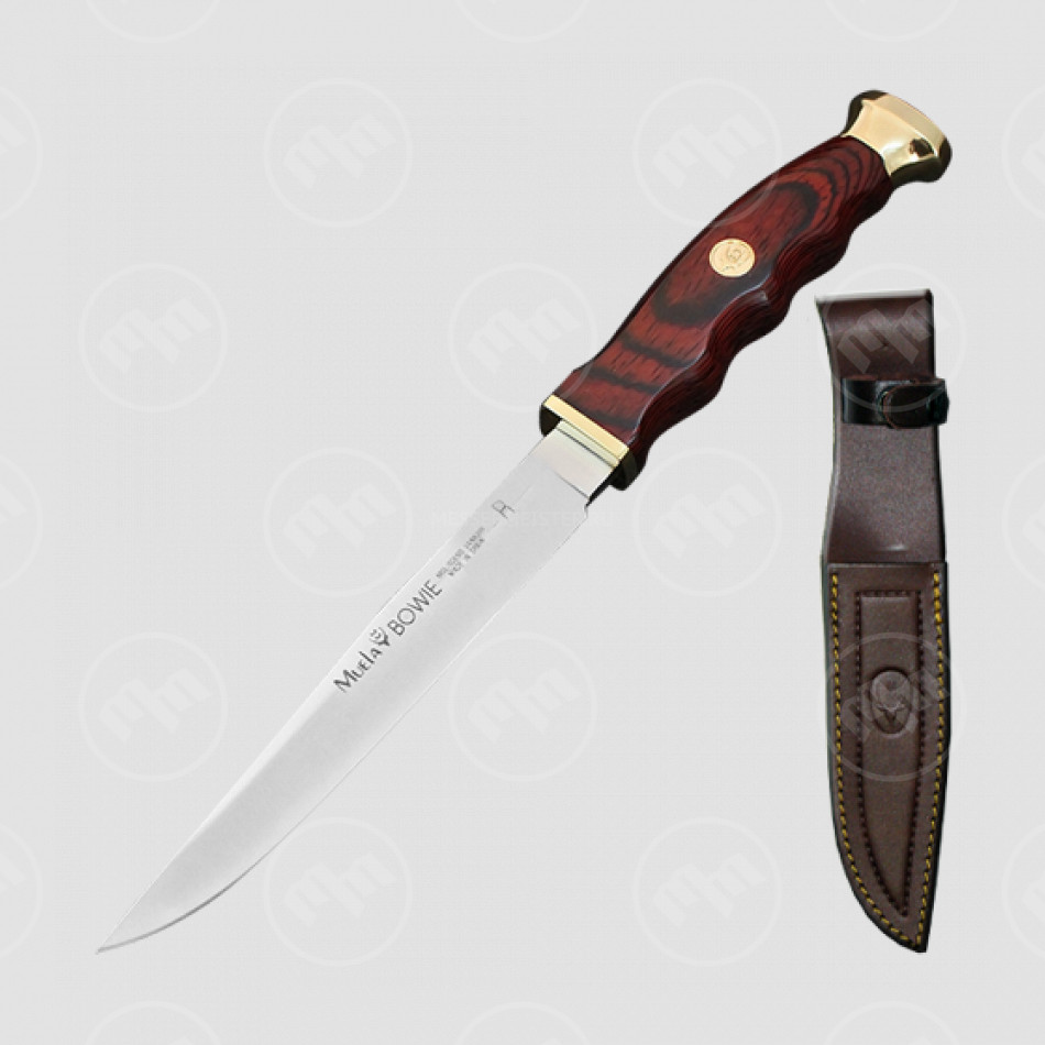 Нож с фиксированным клинком Bowie с чехлом, MUELA, Испания