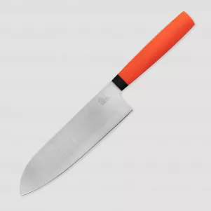 Нож поварской кухонный сантоку SA180, 18 см, сталь N690, Orange, OWL KNIFE, Россия, OWL KNIFE (Россия)