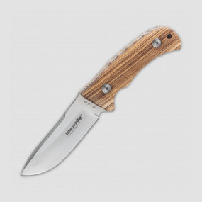 Нож с фиксированным клинком Blackfox Hunter 132 Zebra Wood, 9,9 см, FOX, Италия, Недорогие охотничьи ножи