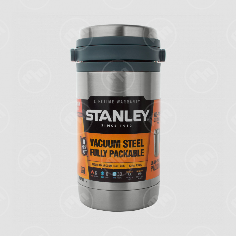 Термокружка Mountain, объем: 350 мл, цвет: стальной, STANLEY, США