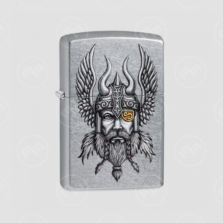 Зажигалка Viking Warrior Design Street Chrome, ZIPPO, США