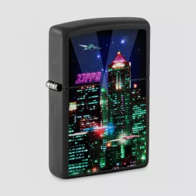 Зажигалка бензиновая Cyber City, ZIPPO, США, Зажигалки ZIPPO