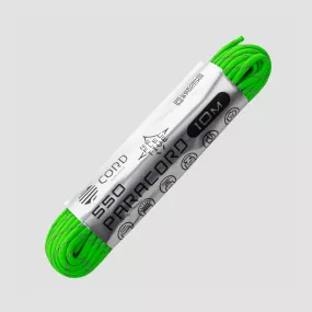 Паракорд 550 световозвращающий lime, 10 м, серия Cord 550, CORD, Россия, Паракорд 550 CORD
