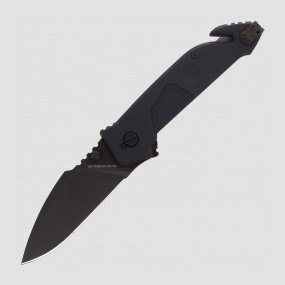 Нож складной MF1 Black With Belt Cutter (Ruvido Handle), EXTREMA RATIO, Италия, Ножи c функцией стропореза
