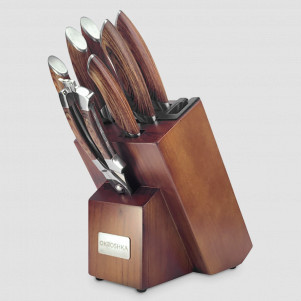 Набор из 6-ти ножей и ножниц в подставке, серия Truffle, OKROSHKA, Россия, Truffle