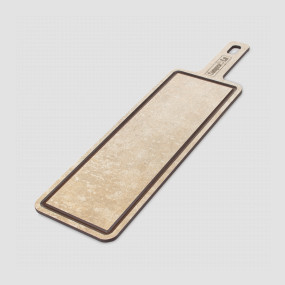 Доска композитная с желобом для сервировки и подачи, 42х12см, порфир кремовый, серия ProFashion, ComposeEat, Россия, Сервировочные доски COMPOSE EAT