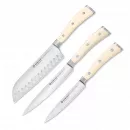 Набор из 3-х кухонных ножей «поварская тройка», серия Ikon Cream White, WUESTHOF, Золинген, Германия