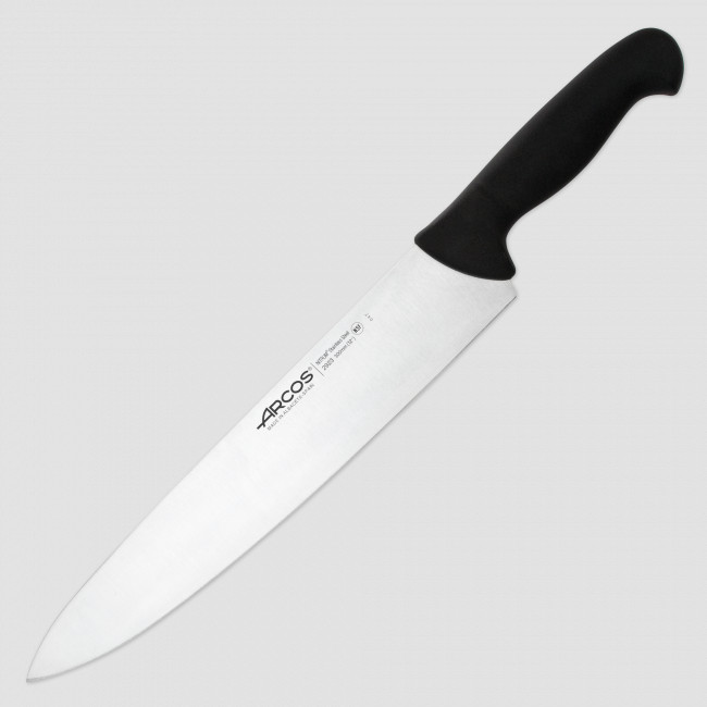 Нож кухонный поварской 30 см, рукоять - черная, серия 2900, ARCOS, Испания