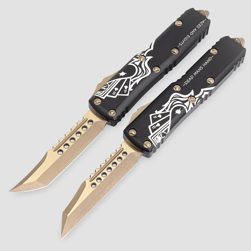 Набор ножей автоматических фронтальных выкидных UlTX-85 Hellhound + Warhound, 7,9 см, MICROTECH, США