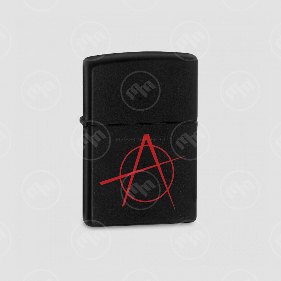 Зажигалка ZIPPO Anarchy Black Matte, ZIPPO, США