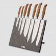 Набор кухонных ножей, 7 штук, на магнитной подставке ComposeEat, серия Ergo Line Olive, BERGER CUTLERY, Германия_00819160045876622008.jpg