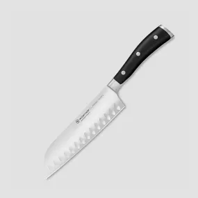 Нож кухонный Сантоку 17 см, с углублениями на кромке, серия Classic Ikon, WUESTHOF, Золинген, Германия, Нож поварской профессиональный