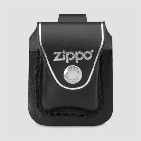 Чехол для широкой зажигалки с петлёй, черный, 80х55x22 мм, ZIPPO, США, Аксессуары к зажигалкам ZIPPO