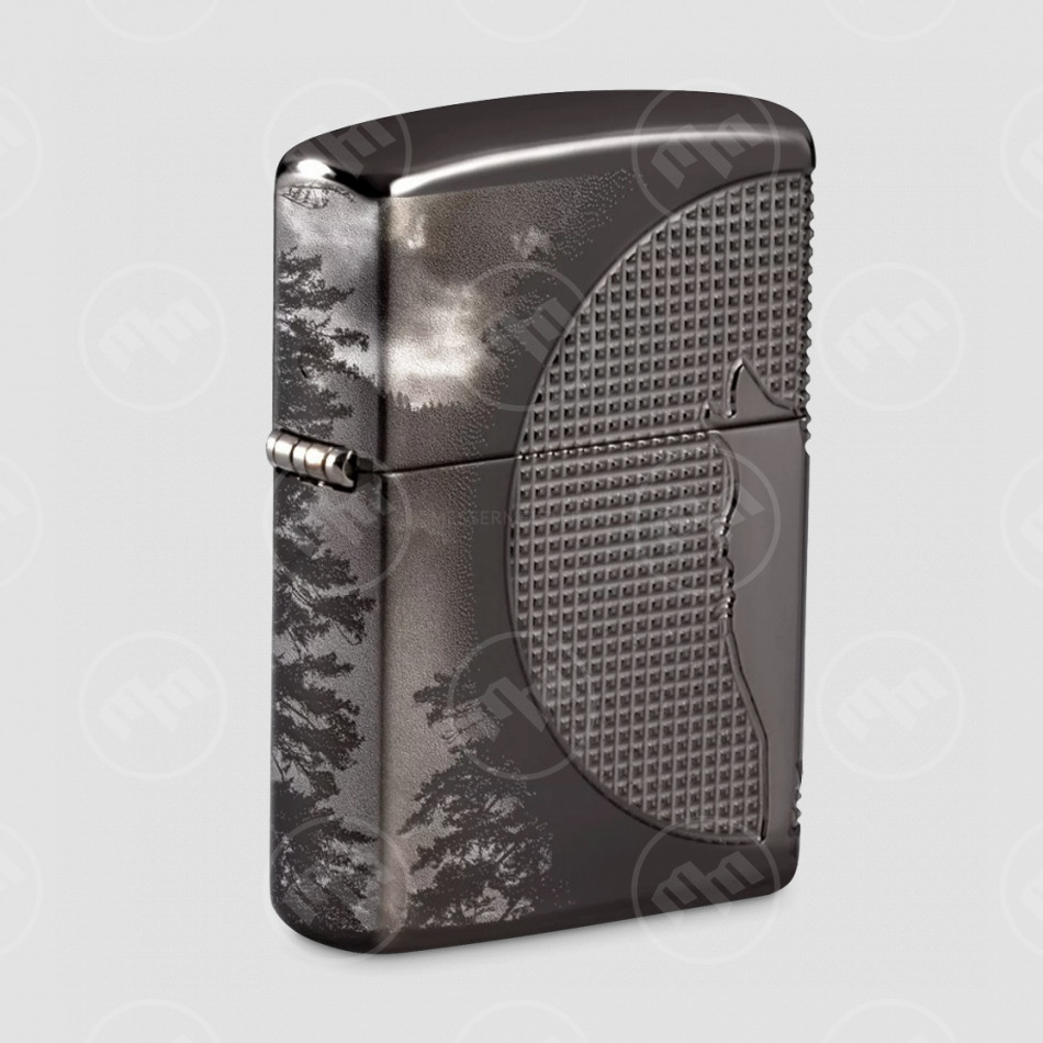 Зажигалка бензиновая Armor Wolf  Ice, ZIPPO, США