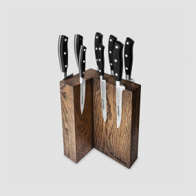Набор из 8-ми кухонных ножей на подставке из дуба, серия Riviera, ARCOS, Испания, Подарочный набор кухонных ножей