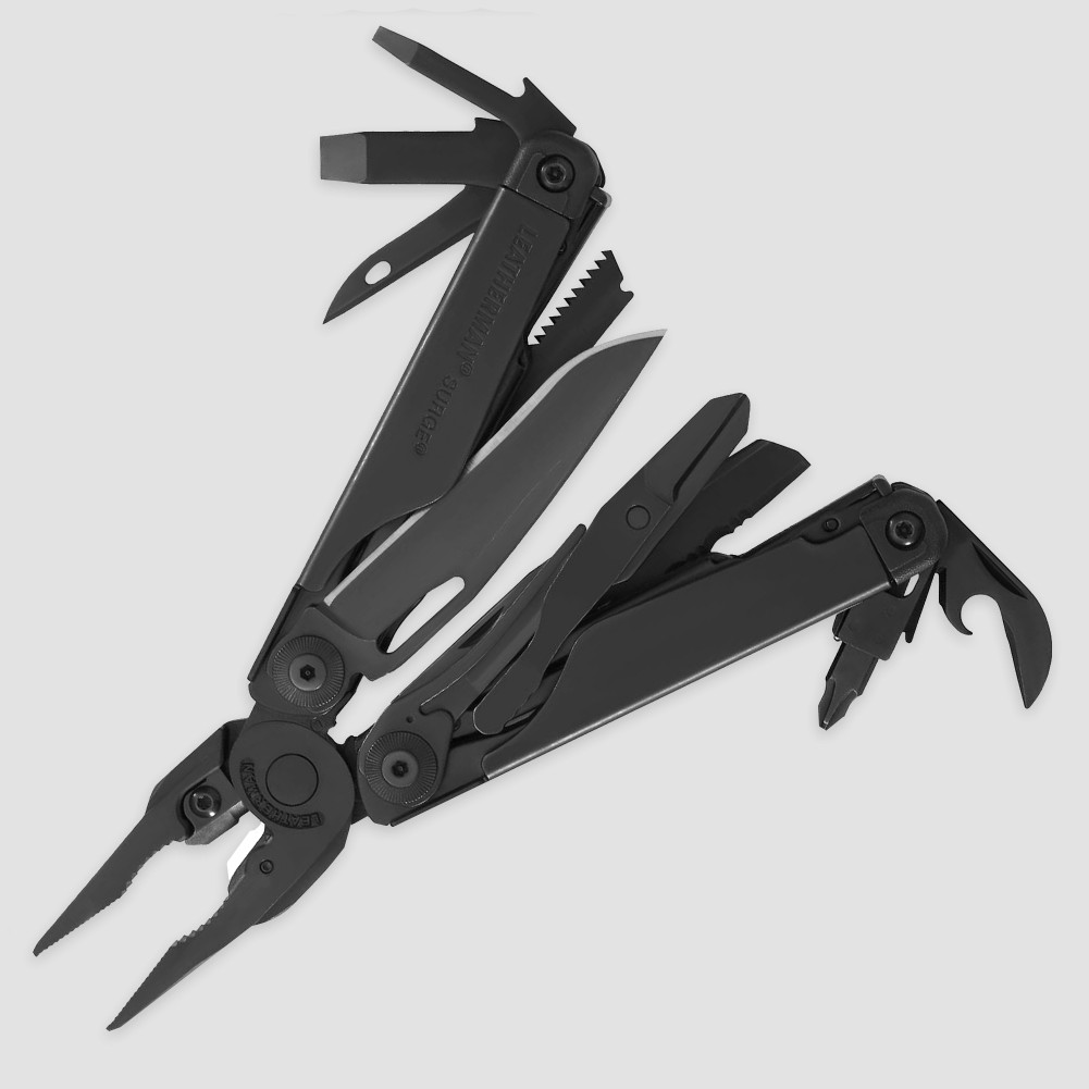 Мультитул Surge, 21 инструмент, цвет черный, LEATHERMAN, США