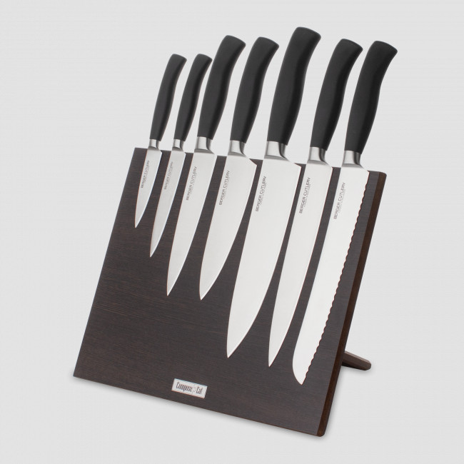 Набор кухонных ножей, 7 штук, на магнитной подставке ComposeEat, BERGER CUTLERY, Германия