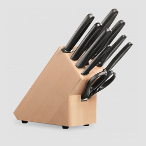Набор из 9 кухонных ножей в подставке из бука, VICTORINOX, Швейцария, Наборы ножей в подставках