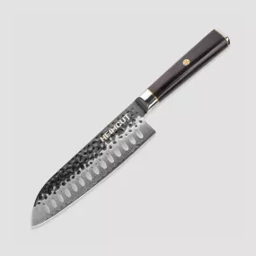 Нож кухонный Santoku, 18 см, Black Damascus, HEIMCUT, Россия, Кухонные ножи и принадлежности