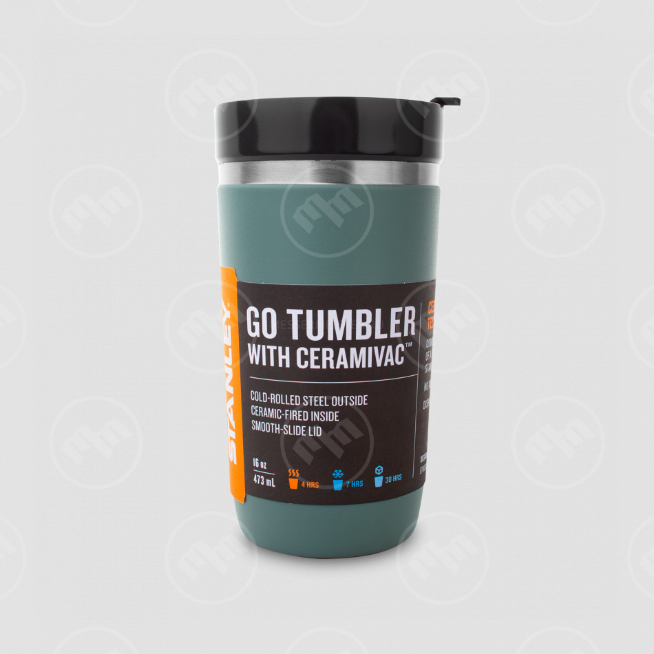 Термокружка Ceramivac, объем: 470 мл, цвет: серо-голубой, STANLEY, США