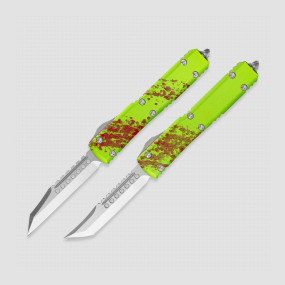 Набор ножей автоматических фронтальных выкидных Ultratech Hellhound + Warhound, 8,7 см, MICROTECH, США, Ножи с автоматическим выбросом