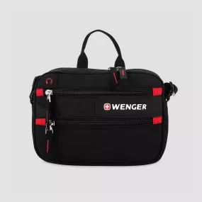Сумка, размер: 18 х 23 х 5, материал: полиэстер 600D, цвет: черный, WENGER, Швейцария, 