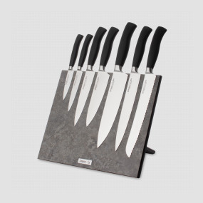 Набор кухонных ножей, 7 штук, на магнитной подставке ComposeEat, серия Ergo Line Pro, BERGER CUTLERY, Германия, Наборы кухонных ножей