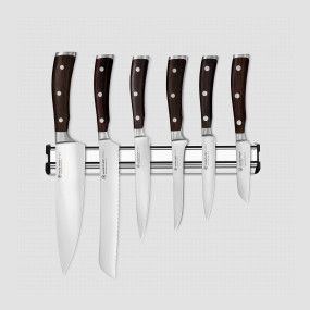 Набор из 6-ти кухонных ножей на магнитном держателе, серия Ikon, WUESTHOF, Золинген, Германия, Наборы ножей 6 предметов