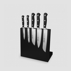 Набор из 5-ти кухонных ножей на подставке из дуба, серия Clasica, ARCOS, Испания, Набор ножей 5 предметов