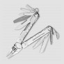 Мультитул Rebar, 17 инструментов, цвет стальной, LEATHERMAN, США