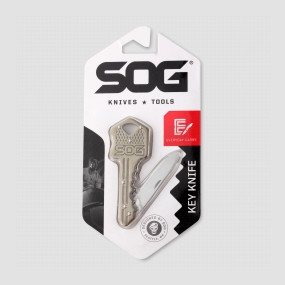Нож - брелок cкладной Key Knife Brass, 3,8 см, SOG, США, Мультитулы SOG
