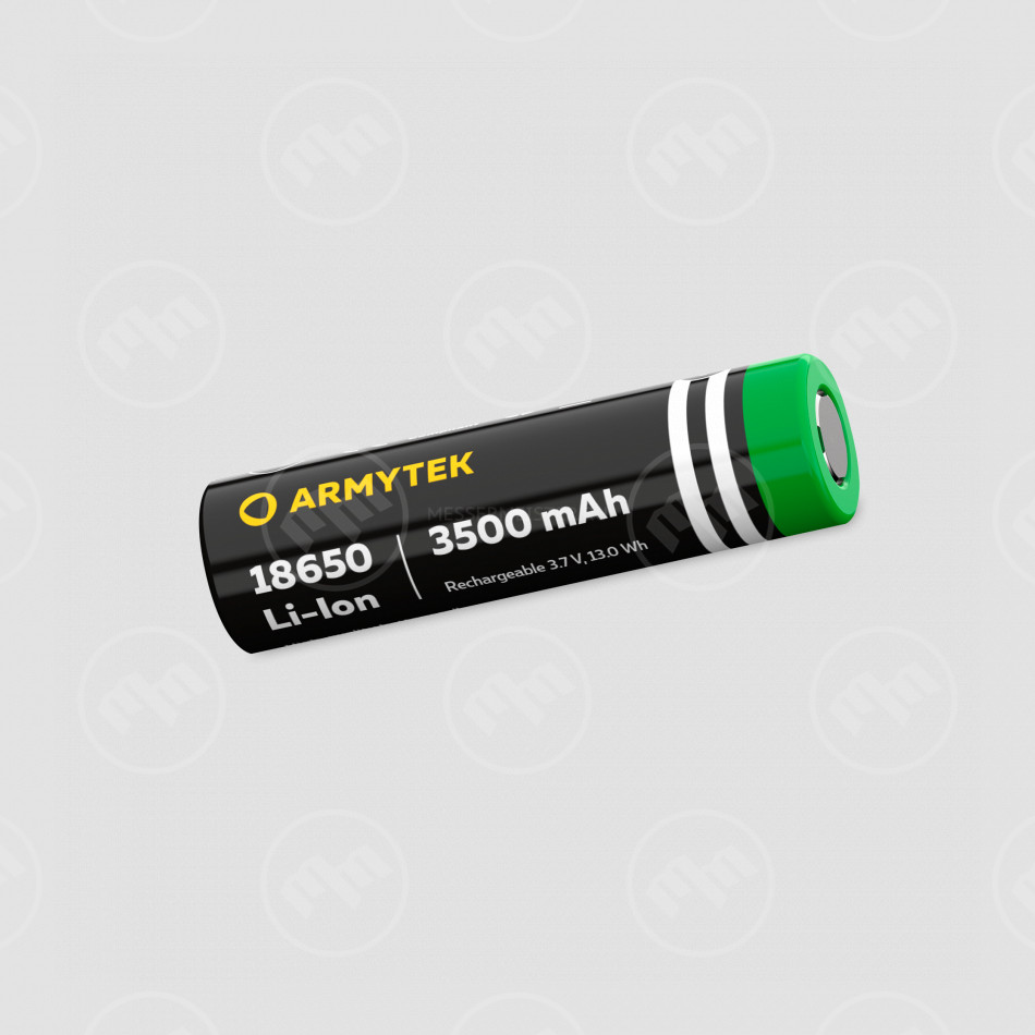 Аккумулятор незащищенный 18650 Li-Ion 3500 mAh, ARMYTEK, Канада