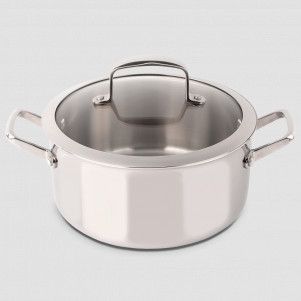 Кастрюля из нержавеющей стали с крышкой 2,5 л, d 20, h 10 см, 3-х слойная нержавеющая сталь, серия Forza, ARCOS, Испания, 