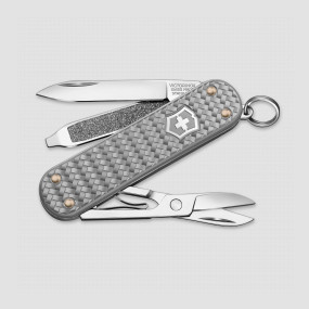 Нож швейцарский складной Classic SD Precious Alox Infinite Grey, 5 функций, 4 см, VICTORINOX, Швейцария, VICTORINOX Swiss Army Keychain