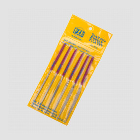 Набор из 6-ти точильных надфилей различных сечений Coarse Grit (250), цвет: фиолетовый, серия Knife sharpeners, EZE-LAP, США, EZE-LAP (США)