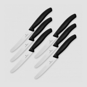 Набор из 6 столовых ножей Swiss Classic 11 см, VICTORINOX, Швейцария, Набор ножей 5 предметов