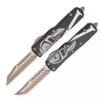 Набор ножей автоматических фронтальных выкидных UlTX-85 Hellhound + Warhound, 7,9 см, MICROTECH, США видео продукта