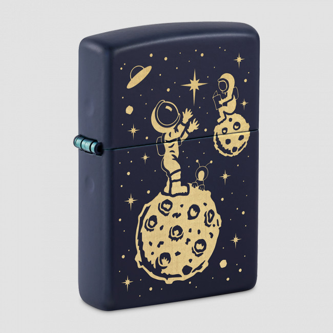 Зажигалка бензиновая Lost in Space Design Navy Matte, ZIPPO, США