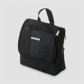 Несессер черный, полиэстер, 22 х 8 х 24 см, WENGER, Швейцария, Сумки