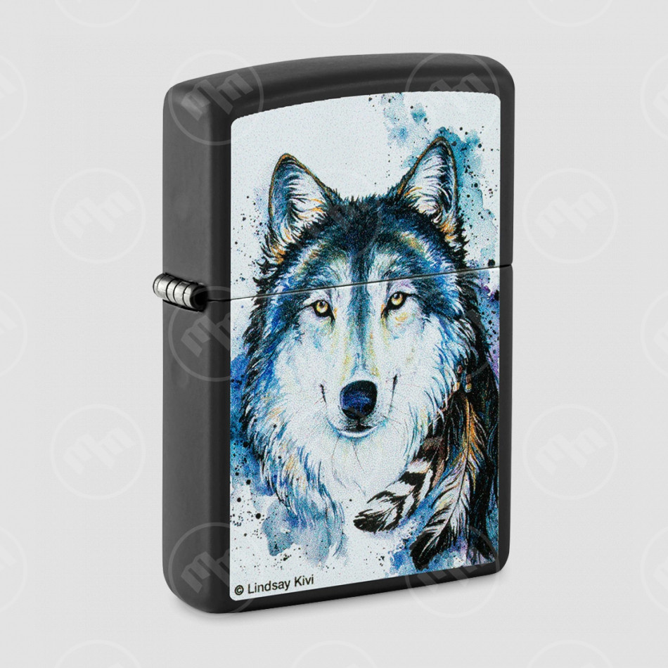 Зажигалка бензиновая Feed the Good Wolf, ZIPPO, США