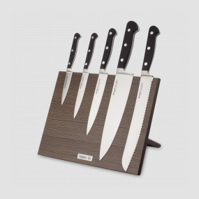 Набор кухонных ножей, 5 штук, на магнитной подставке ComposeEat, серия Classic Pro, BERGER CUTLERY, Германия, BERGER CUTLERY (Германия)