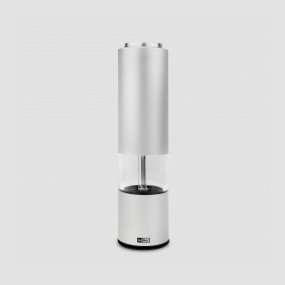 Мельница электрическая для перца и соли, eMill.3, размер: 21,5 x 5 см, цвет - светло-серый, серия eMill, ADHOC, Германия, Мельницы для специй