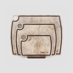 Набор из 3-х разделочных досок на подставке, песчаник, в подарочной коробке, композитный материал, серия Fashion, ComposeEat, Россия, Доски разделочные