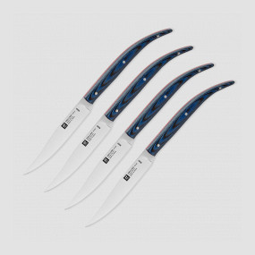 Набор из 4-х столовых ножей для стейка, рукоять микарта, серия Steak Knives, ZWILLING J.A. HENCKELS, Германия, 