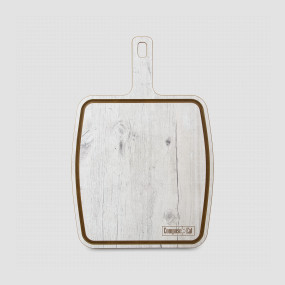 Доска сервировочная с ручкой, с желобом, 36х25 см, дуб белый, серия Fashion, ComposeEat, Россия, Сервировочные доски COMPOSE EAT